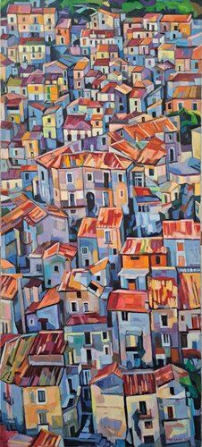 Roofs van Maja Đokić Mihajlović, Schilderij te koop op Singulart