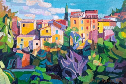 On the outskirts of the city von Maja Đokić Mihajlović, Malerei kaufen auf Singulart