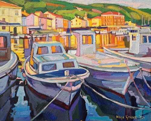 Fishing boats, Cres Maja Đokić Mihajlović