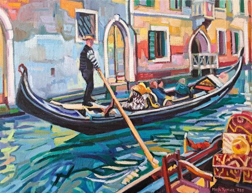 Gondolier by Maja Đokić Mihajlović, Painting for Sale on Singulart