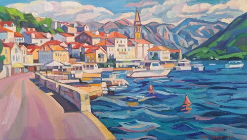 Perast par Maja Đokić Mihajlović, Peinture en vente sur Singulart
