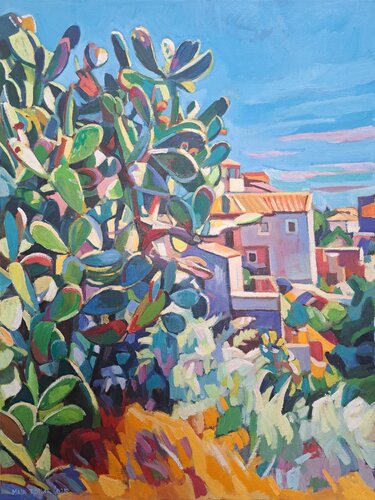 Cactus van Maja Đokić Mihajlović, Schilderij te koop op Singulart