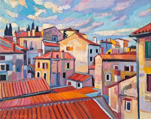 Silence over the city by Maja Đokić Mihajlović, Painting for Sale on Singulart