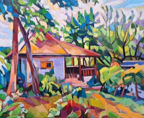 Old house van Maja Đokić Mihajlović, Schilderij te koop op Singulart