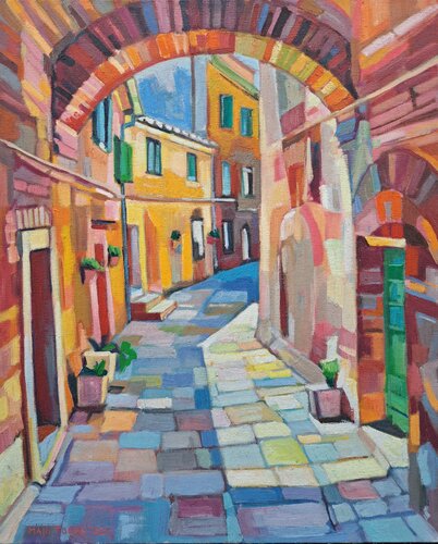 Sunlit Passage by Maja Đokić Mihajlović, Painting for Sale on Singulart