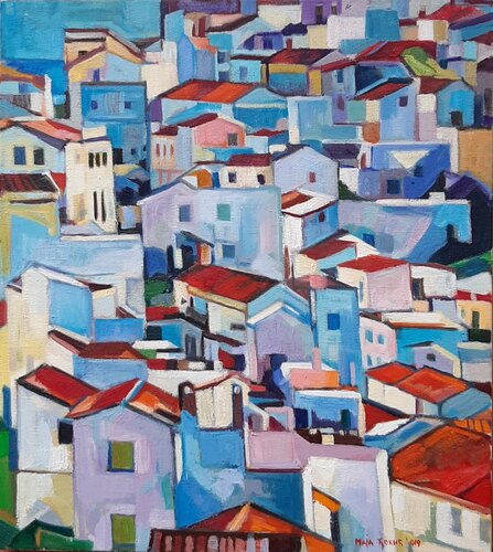 Town van Maja Đokić Mihajlović, Schilderij te koop op Singulart