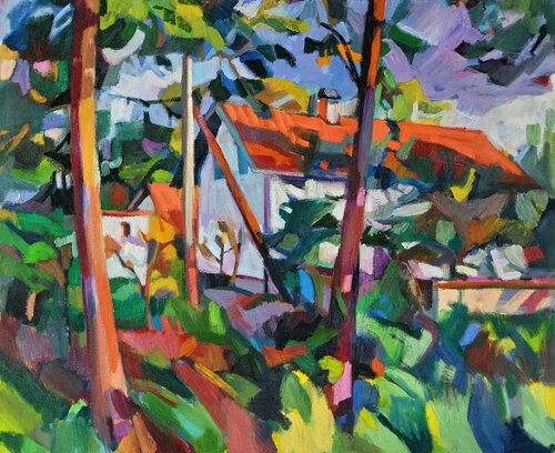 The twinkling forest light von Maja Đokić Mihajlović, Malerei kaufen auf Singulart