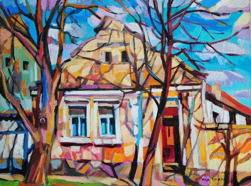 Suburbia by Maja Đokić Mihajlović, Painting for Sale on Singulart