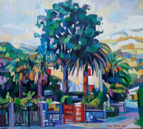 Mediterranean landscape par Maja Đokić Mihajlović, Peinture en vente sur Singulart