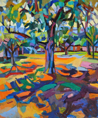 Summer light on the path par Maja Đokić Mihajlović, Peinture en vente sur Singulart