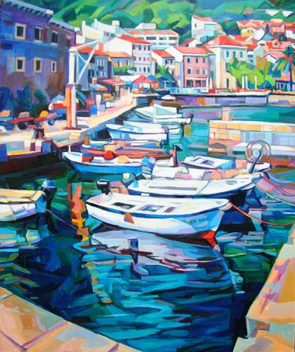 Seascape van Maja Đokić Mihajlović, Schilderij te koop op Singulart