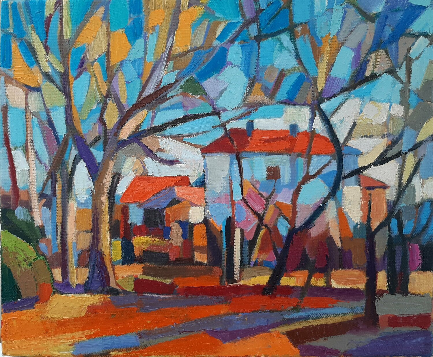 In the countryside Maja Đokić Mihajlović Dipinto originale in vendita