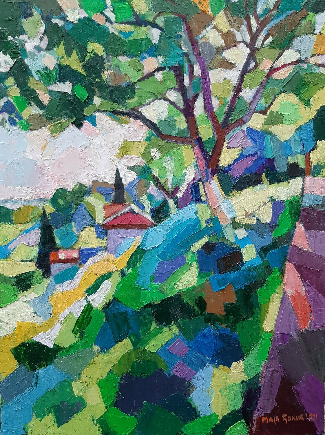 In the shade Maja Đokić Mihajlović Dipinto originale in vendita