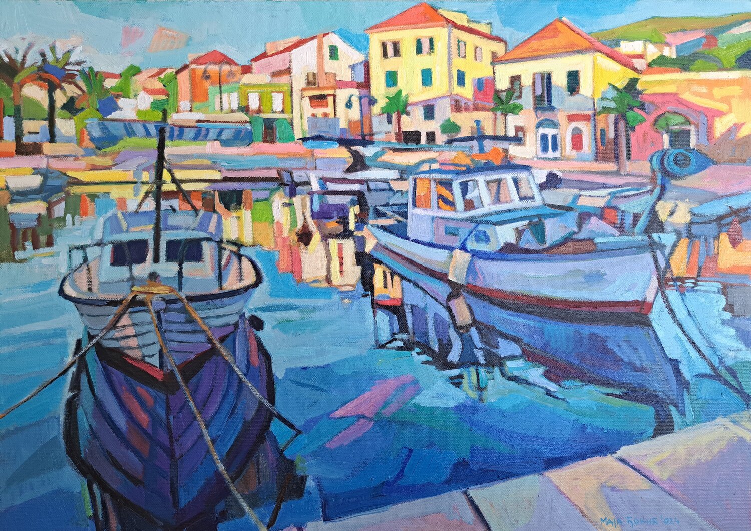0n the waterfront Maja Đokić Mihajlović Originalgemälde zu verkaufen
