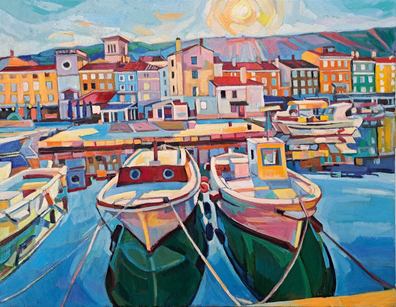 Morning on Cres Maja Đokić Mihajlović Originalgemälde zu verkaufen