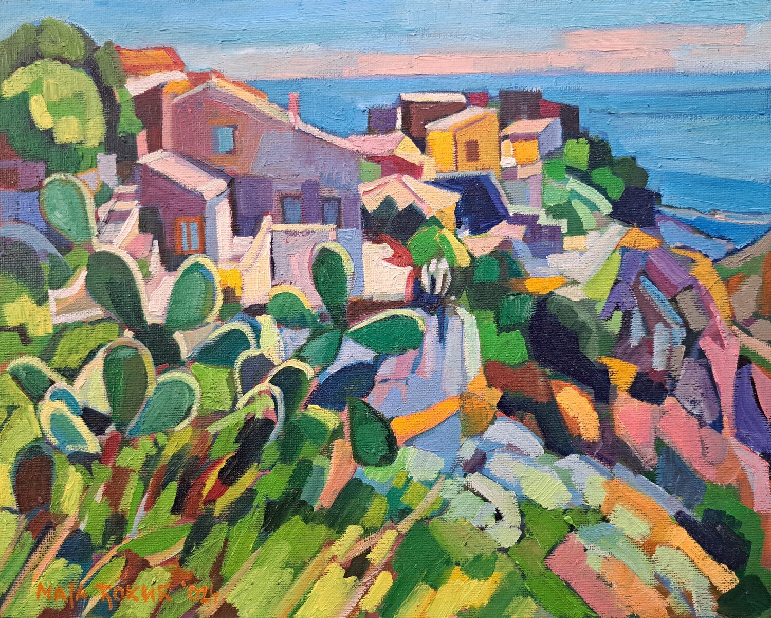 View of Savoca Maja Đokić Mihajlović Dipinto originale in vendita