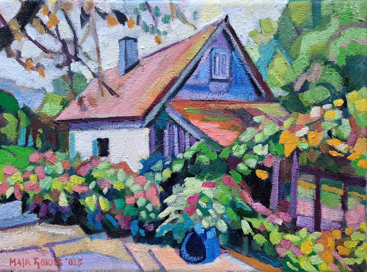 Autumn morning Maja Đokić Mihajlović Originalgemälde zu verkaufen