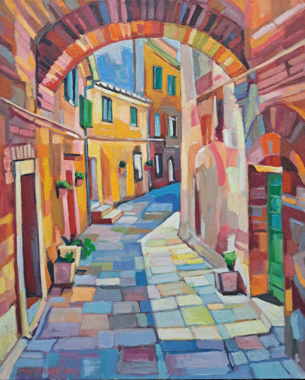 Sunlit Passage Maja Đokić Mihajlović Origineel schilderij te koop