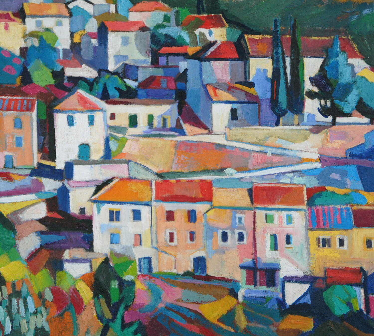 Mediterranean blue Maja Đokić Mihajlović Dipinto originale in vendita