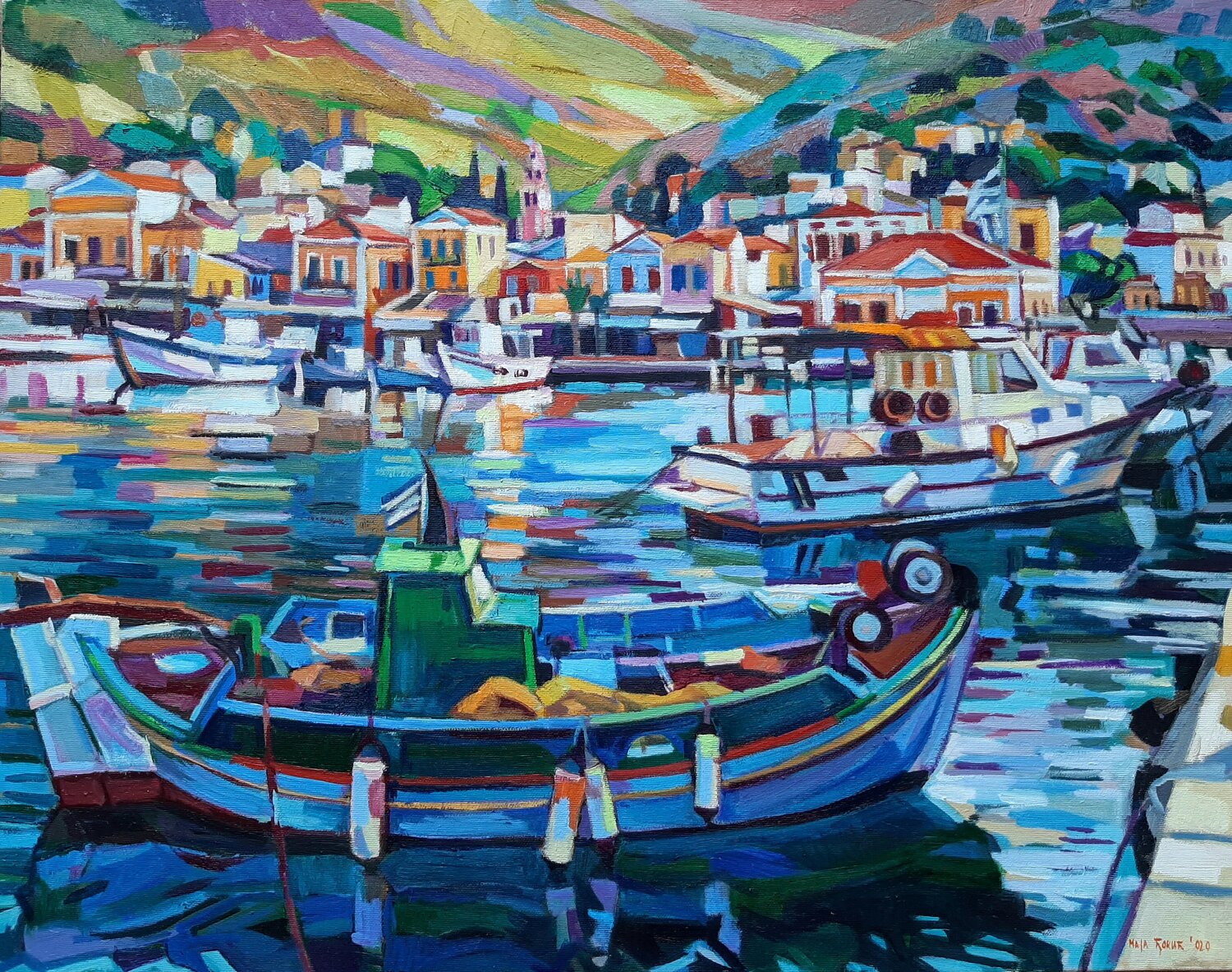 Simi port Maja Đokić Mihajlović Peinture originale à vendre
