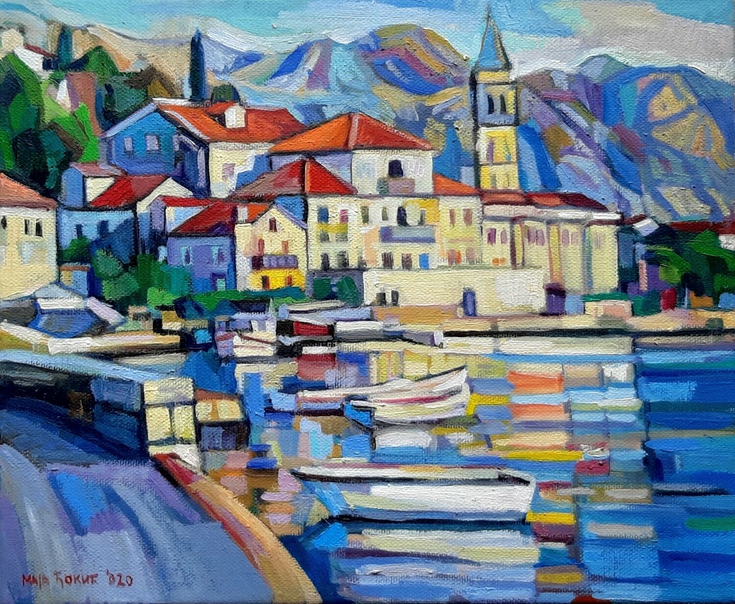 Perast Maja Đokić Mihajlović Peinture originale à vendre