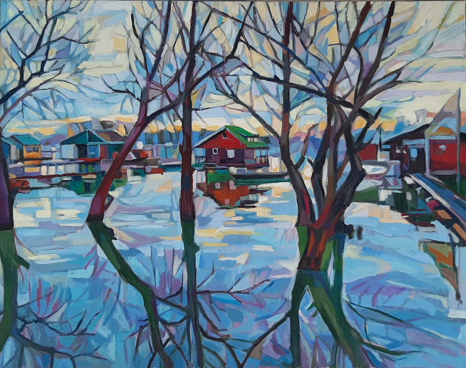 At the river Maja Đokić Mihajlović Originalgemälde zu verkaufen