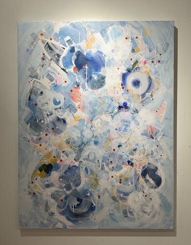 Wild Things Series _Baby Blue 1 de Deusa Blumke, Pintura a la venta en Singulart