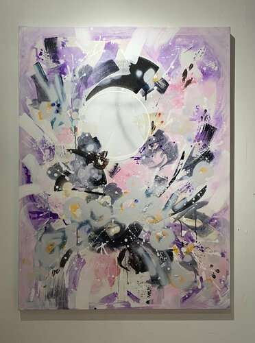 Wild Things Series _Light Purple 1 de Deusa Blumke, Pintura a la venta en Singulart