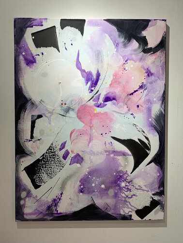 Wild Things Series _Light Purple 2 de Deusa Blumke, Pintura a la venta en Singulart