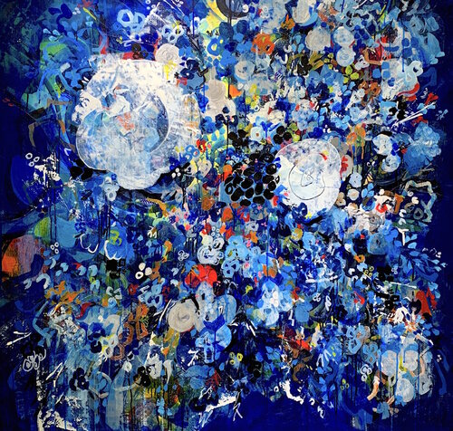 Imagined Landscapes in Blue, 2021 von Deusa Blumke, Malerei kaufen auf Singulart