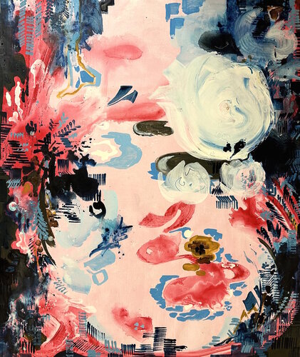 Magic Rivers Series_in Rosa de Deusa Blumke, Pintura a la venta en Singulart