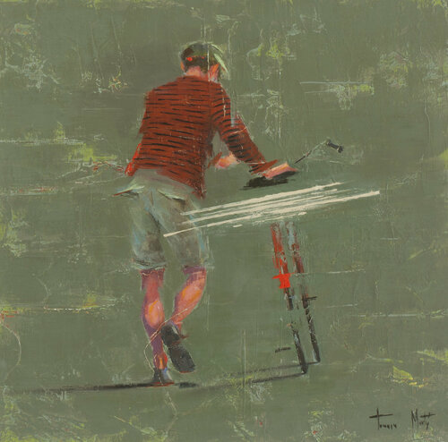 CICLISTA IV von Tomasa Martín, Malerei kaufen auf Singulart