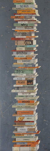 BOOKS IN BALANCE III van Tomasa Martín, Schilderij te koop op Singulart