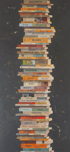 COLUMN IN BALANCE V by Tomasa Martín, Painting for Sale on Singulart