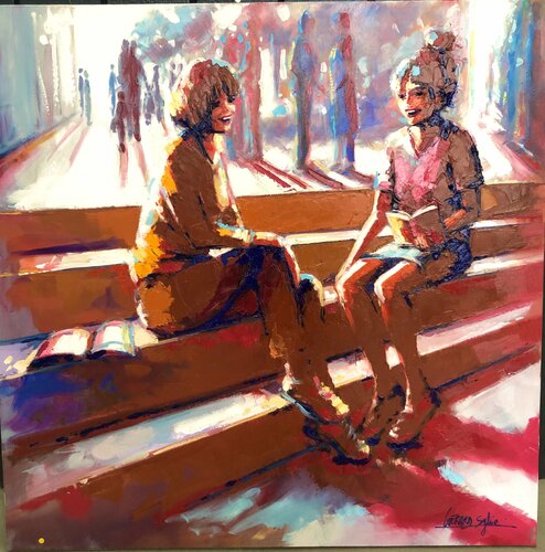 L'entre cours von Sylvie Gérard, Malerei kaufen auf Singulart