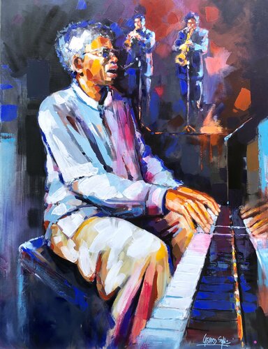 Piano- voix von Sylvie Gérard, Malerei kaufen auf Singulart