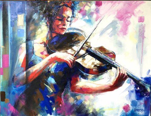 Passionnément von Sylvie Gérard, Malerei kaufen auf Singulart