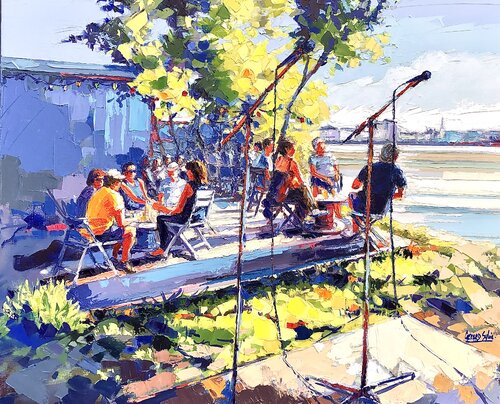 Concert- Ginguette von Sylvie Gérard, Malerei kaufen auf Singulart