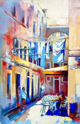 16h à Venise von Sylvie Gérard, Malerei kaufen auf Singulart