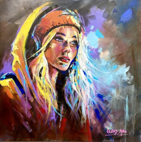 Du son dans les oreilles von Sylvie Gérard, Malerei kaufen auf Singulart