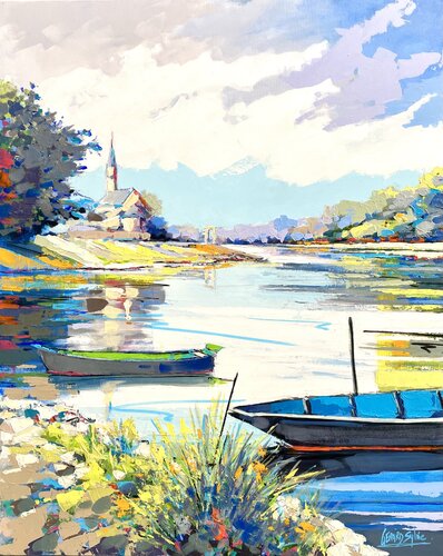 St Maurille par Sylvie Gérard, Peinture en vente sur Singulart