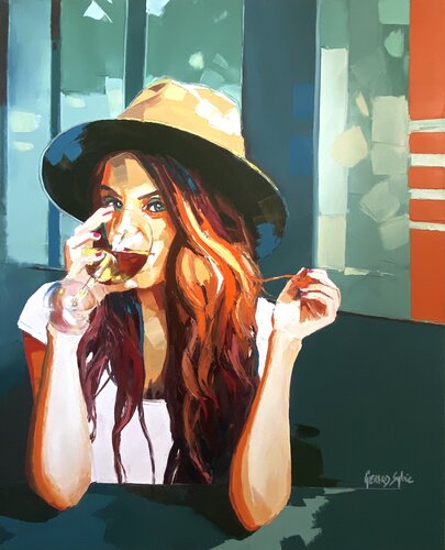 Plaisir di Sylvie Gérard, Pittura in vendita su Singulart
