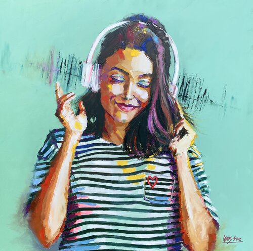 Good vibes by Sylvie Gérard, Painting for Sale on Singulart