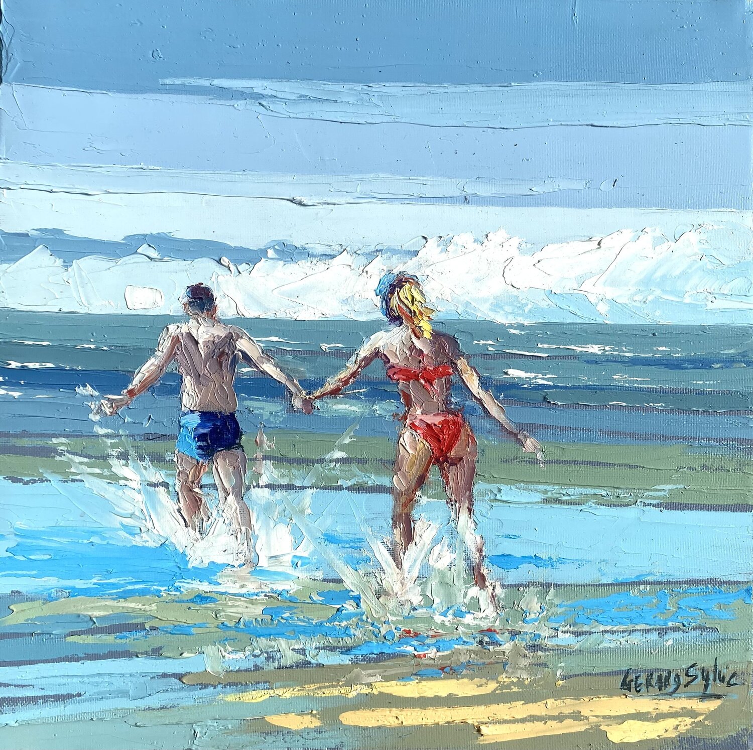 Baignade à deux Sylvie Gérard