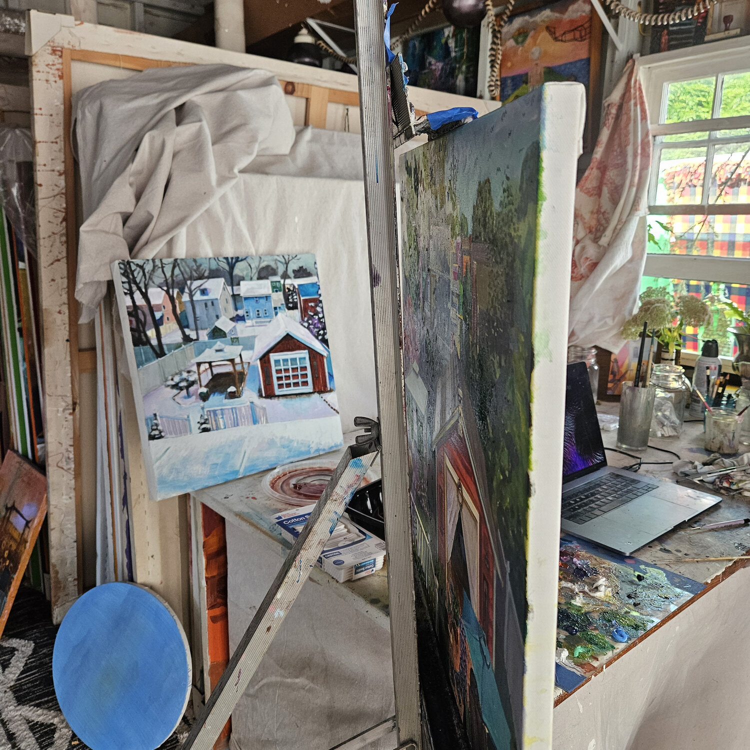 Union Township Sequence; Bertram Terrace Backyard August 2024 de