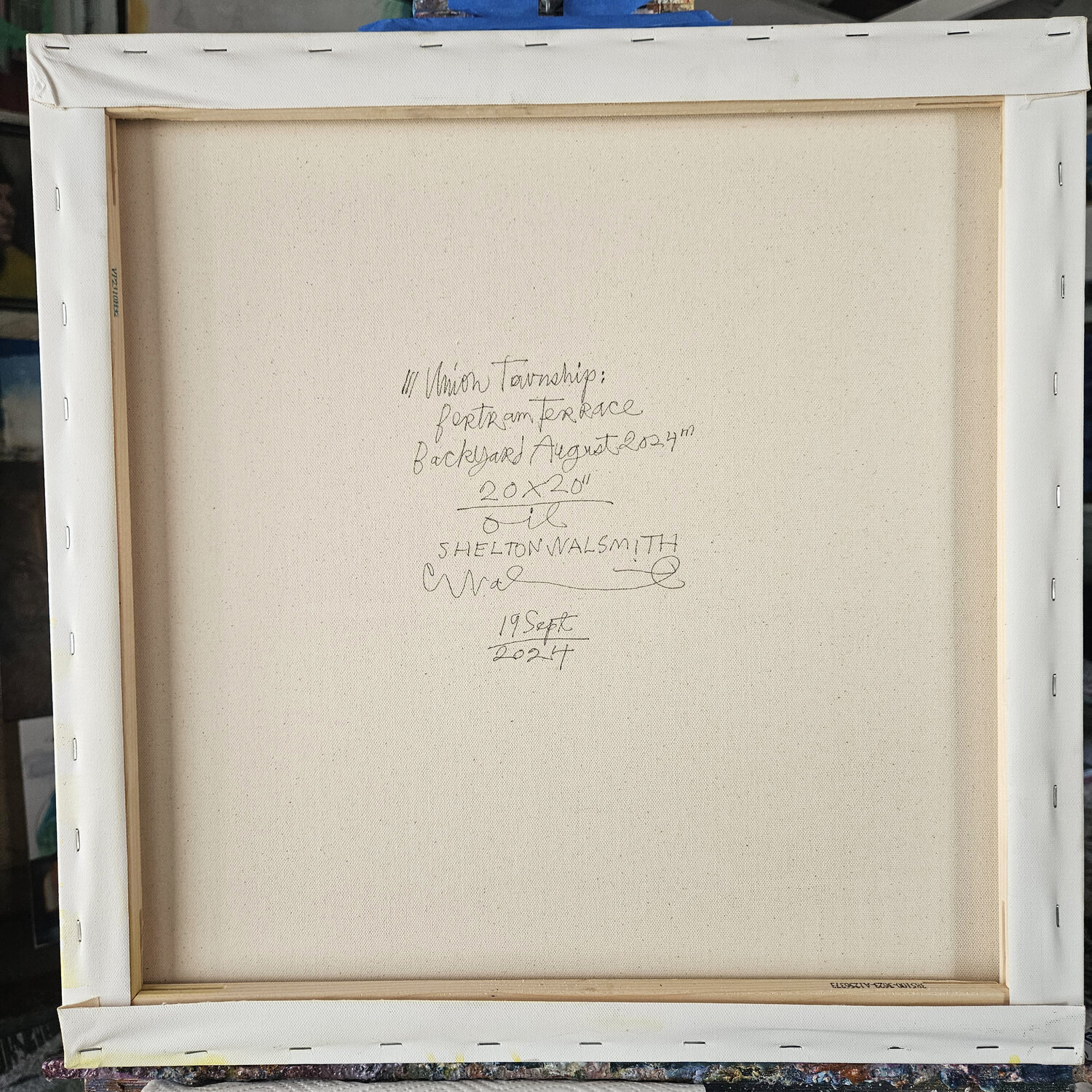 Union Township Sequence; Bertram Terrace Backyard August 2024 de