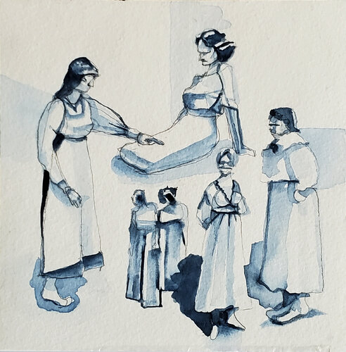 Fig. Study von Shelton Walsmith, Werk auf Papier kaufen auf Singulart