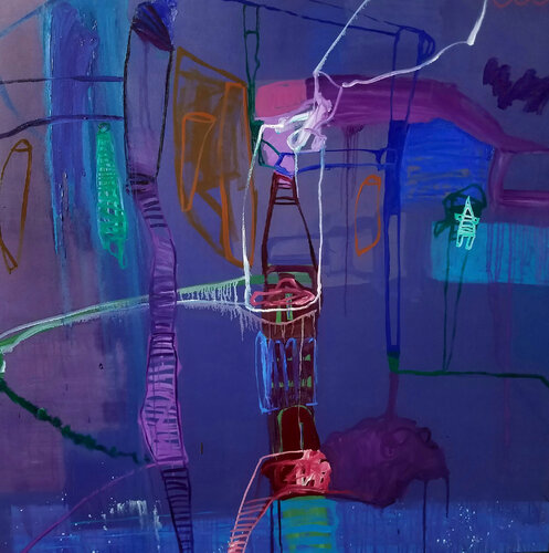 Nightfishing at Antioch di Shelton Walsmith, Pittura in vendita su Singulart