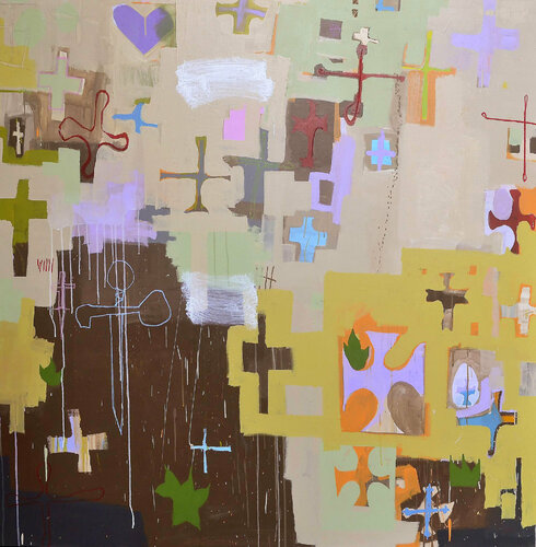 The Search and Proving of the True Cross van Shelton Walsmith, Schilderij te koop op Singulart