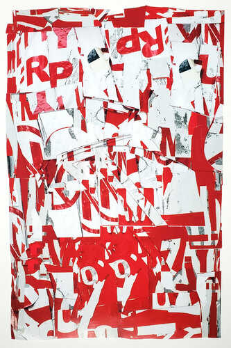 RPM; Blanco y Rojo by Shelton Walsmith, Work on Paper for Sale on Singulart